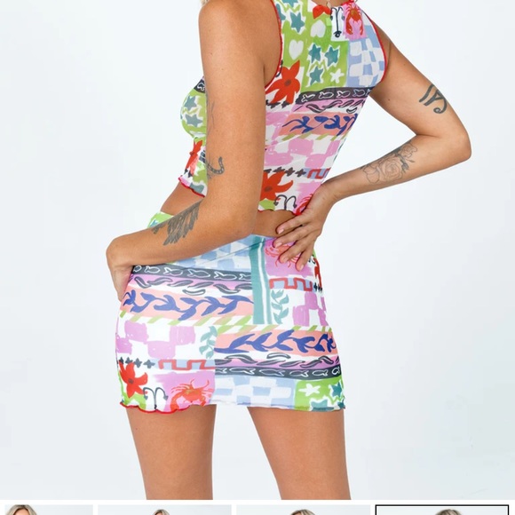 princess polly ace set multi. lower impact. size 6. only wore once. - Picture 3 of 5